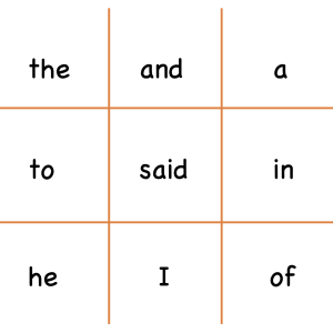 FREE 100 High Frequency Words Noughts and Crosses Games