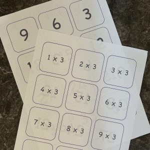 3 times tables printable