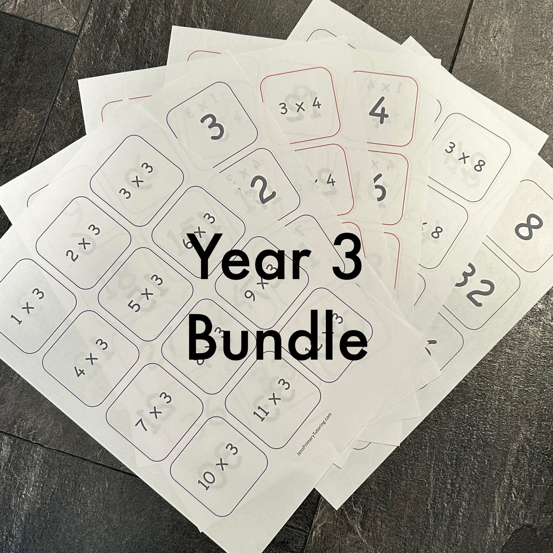 Year 3 Bundle - Times Tables Printable Card Games